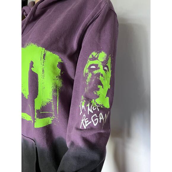 The Exorcist Men's Graphic Print Hoodie, Purple size S Small 34/36 - Picture 2 of 6